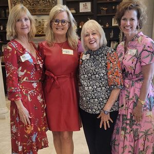 Corpus Christi Circle of Red members mingle with the city’s leading lady