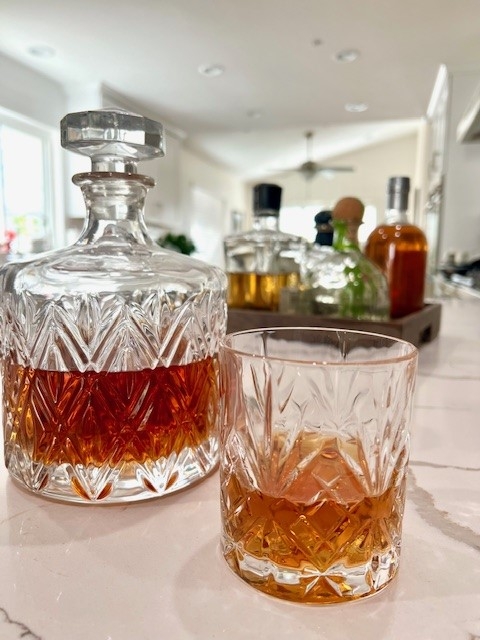 alcohol in glass
