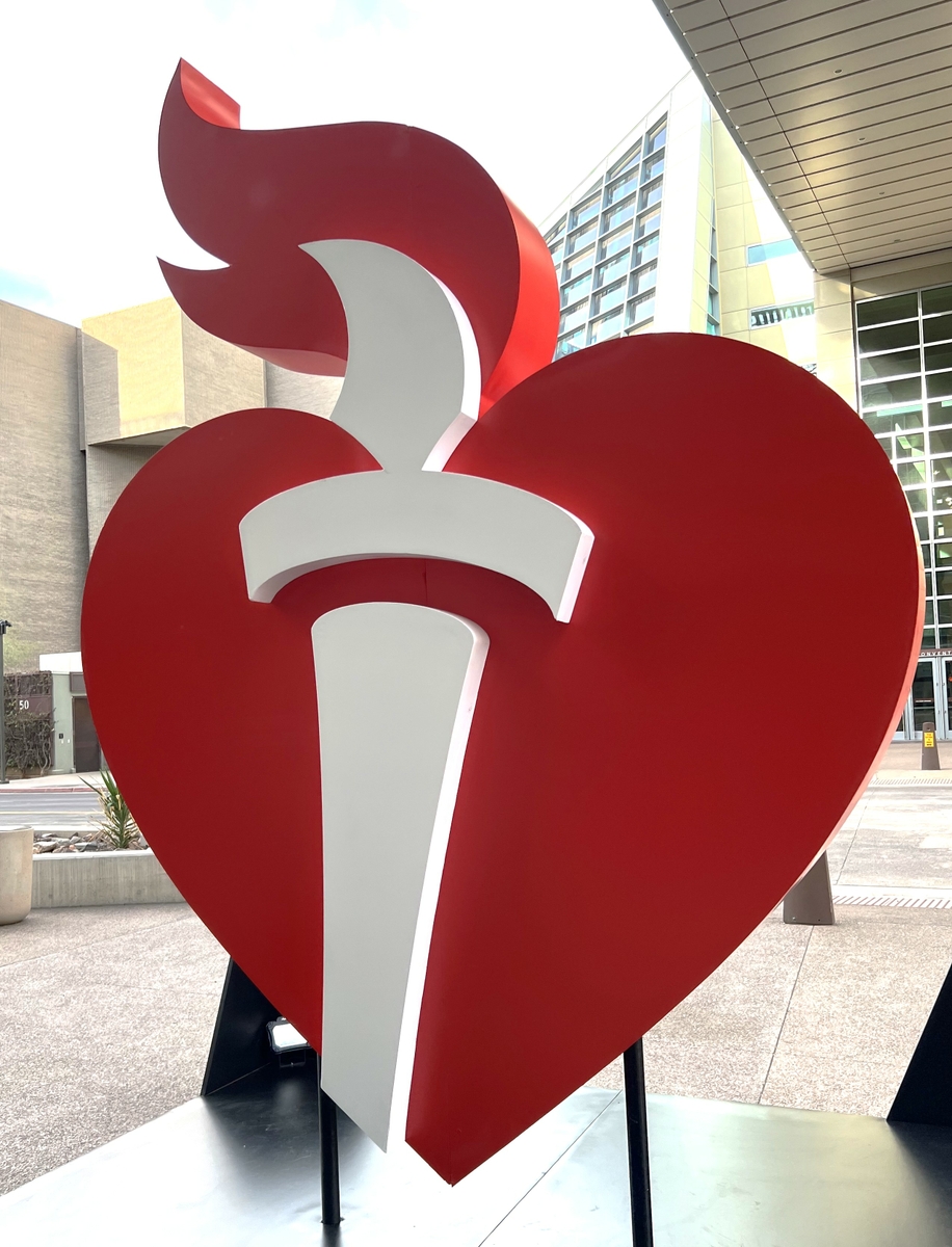 AHA Heart and Torch at ISC24