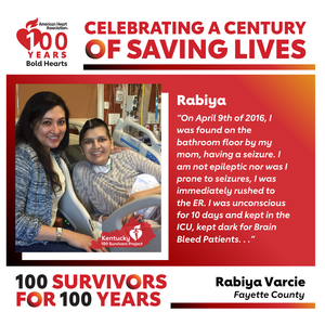 100 Years Kentucky Survivor Rabiya Varcie