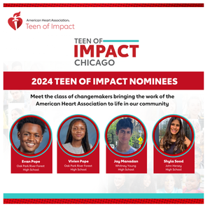Four Chicago teens lead effort to eliminate heart disease and stroke