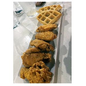 Fried chicken and waffles