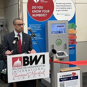 Stronger Hearts health station at BWI Airport will help thousands know their risk of 'silent killer'