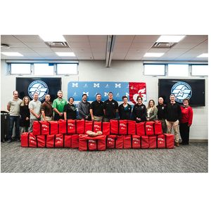 Group photo of participants learning Hands-Only CPR
