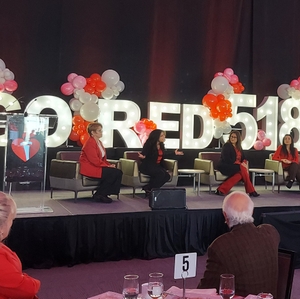 Four hundred celebrated the 20th anniversary of Go Red for Women today  