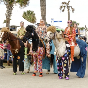 Myrtle Beach - Beach Ride - Parade participants show off their costumes
