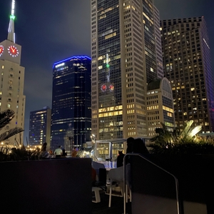 City buildings at night