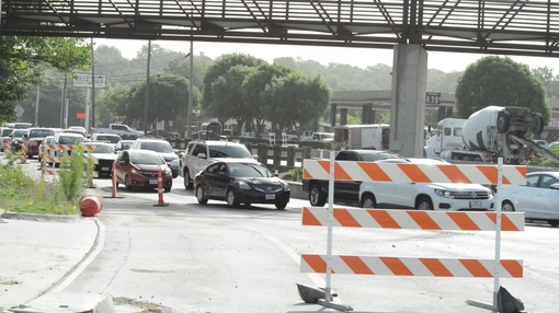 City traffic and construction