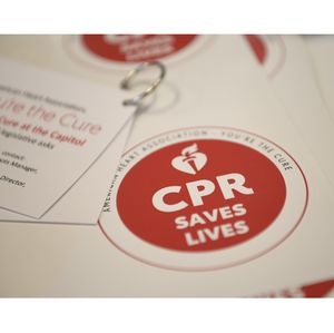 AHA - CPR Saves Lives - sticker 