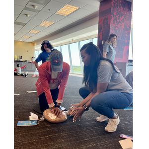 CPR training at Chiefs' event