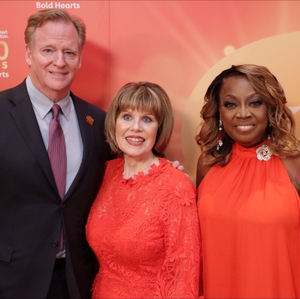 Roger Goodell,  Nancy Brown and Star Jones