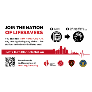 #HandsOnLou aims to turn bystanders into lifesavers through CPR & AED awareness, education