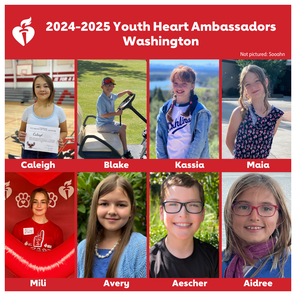 Nine Washington students selected as local Youth Heart Ambassadors 