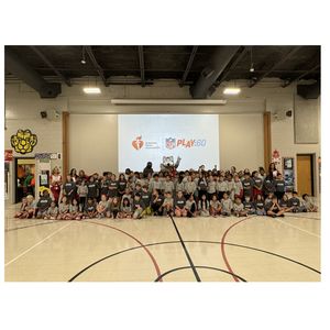 Students participating in NFLPLAY60