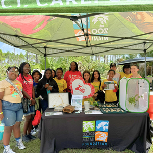 Students at Conservation and Research Facility during event