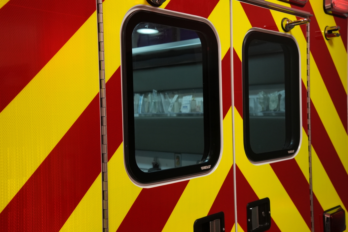 Ambulance door from the side