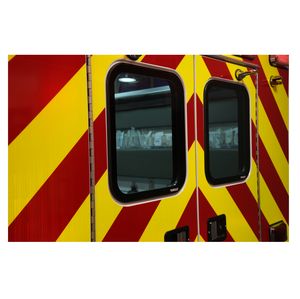 Ambulance door from the side