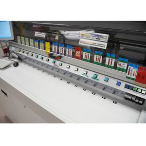 Lab sample processing area