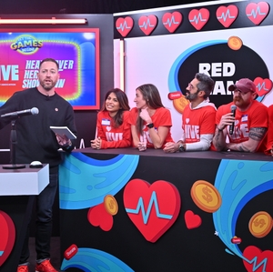 Red Team Playing Heartsaver Heroes Showdown Game