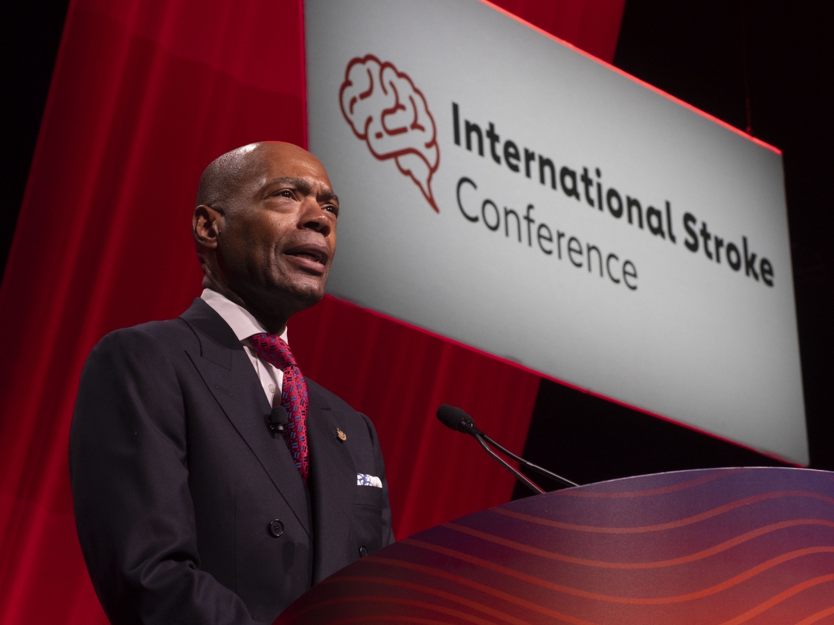 Dr. Churchwell addresses ISC25 attendees at Opening Main Event