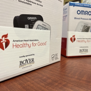 Blood Pressure Cuff Provided by AHA with Boyer