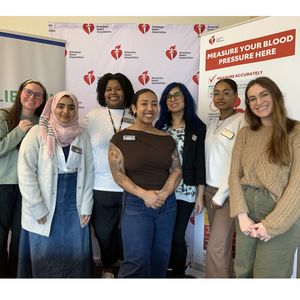 Bellevue College SMBP program students with AHA