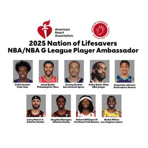 NBA and NBA G League Player Ambassadors urge fans to learn lifesaving CPR in 90 seconds
