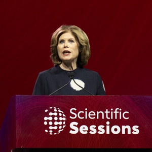 Nancy Brown addresses attendees at SS25