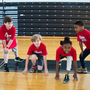 Kids stretching