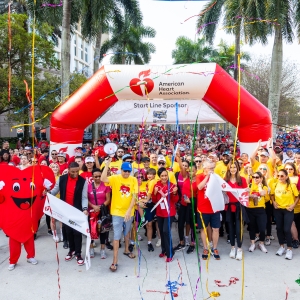2025 Broward Heart Walk start line
