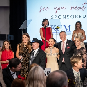 Tarrant County Heart Ball recognized 2025 Chair Kim Carter and mission supporters who already committed their support for next year