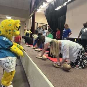 Jaguars Foundation Provide CPR Resources to 12 Duval County Public Schools