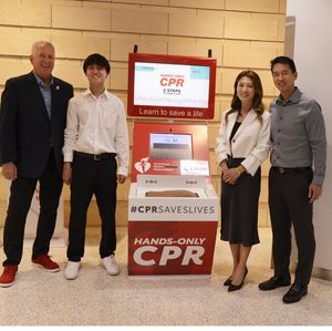 American Heart Association, Bill and Laurie Brennan and Credo Sponsor Hands-Only CPR Training Kiosk to Help the Public Learn Life-saving Skill 