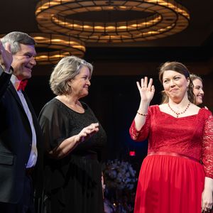 Rose family on stage at 2025 Côtes du Coeur
