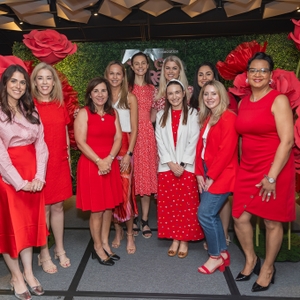 Participants at Photo Booth at the 2024 ATL Go Red for Women Event