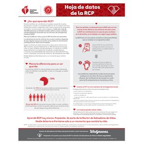 CPR Fact Sheet in Spanish - Hoja informativa sobre RCP