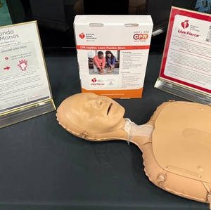 Hands-Only CPR Kit Display at Charleston - Heroes Saving Hearts