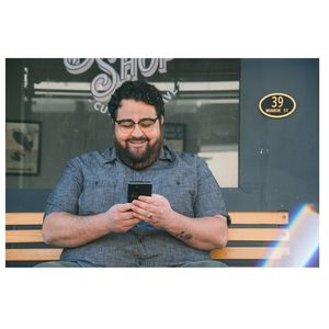 Man on phone