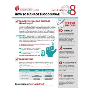 Life's Essential 8: Manage Blood Sugar Infographic