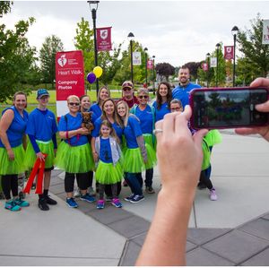 Heart and Stroke Walk team photo