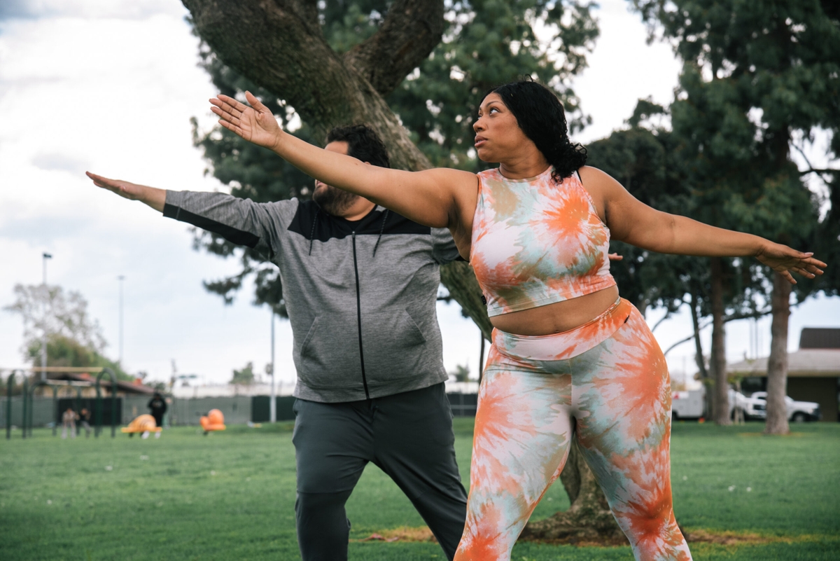 Yoga at the park