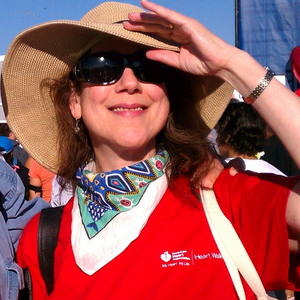 Judy Race at her first Heart Walk in 2013