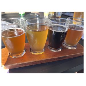 Beer in glass cups