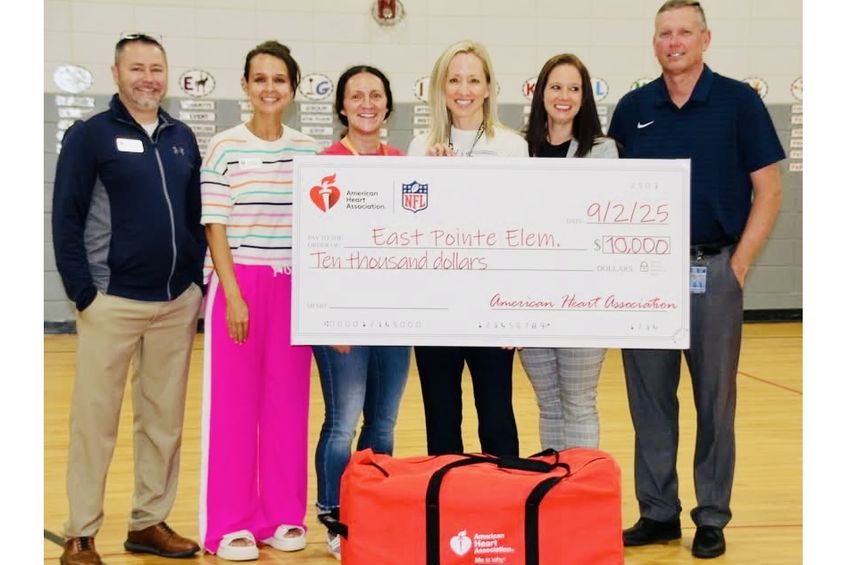 East Pointe Elementary in Greenwood awarded ,000 grant for gym makeover through American Heart Association program with NFL