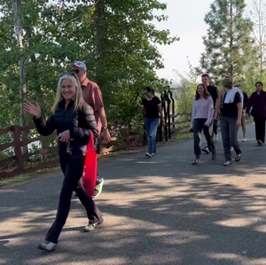 A group of Washington Heart and Stroke Walk participants on Centennial Trail