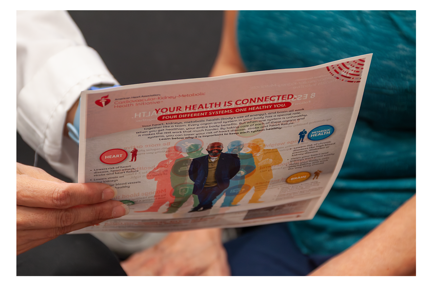 Photo: Heart CKM Health Initiative patient handout