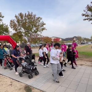 Central Valley Heart and Stroke Walk start b-roll