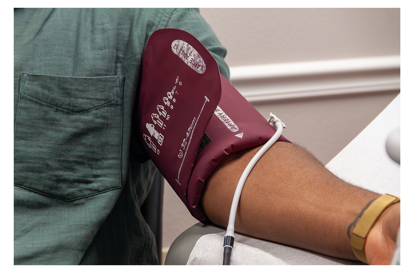 Photo: Heart Blood pressure cuff