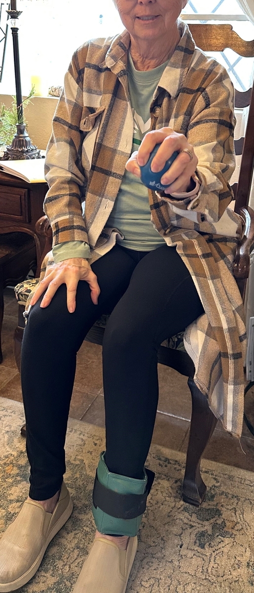 Stroke survivor improves grip during home rehab