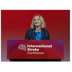 Dr. Stacey E. Rosen speaks during Opening Main Event at ISC26